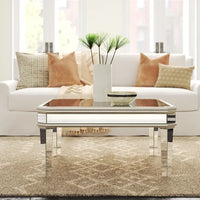 "Argento" Mirrored Square Coffee Table