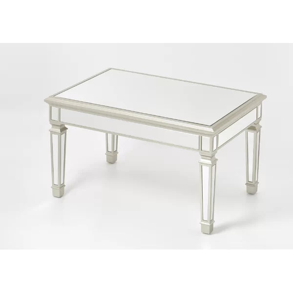 "Argento" Mirrored Rectangular Coffee Table