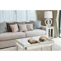 "Argento" Mirrored Rectangular Coffee Table