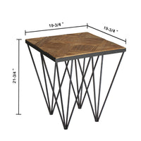 "Punta Reclaimed" Elm Wood Side/End Table