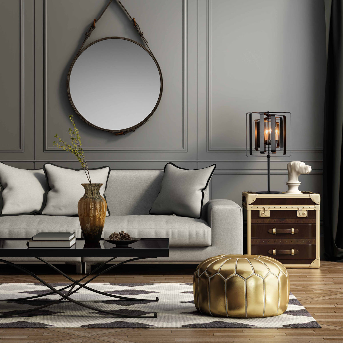 "Torcia" 4-Bulb Candle-Style Table Lamp