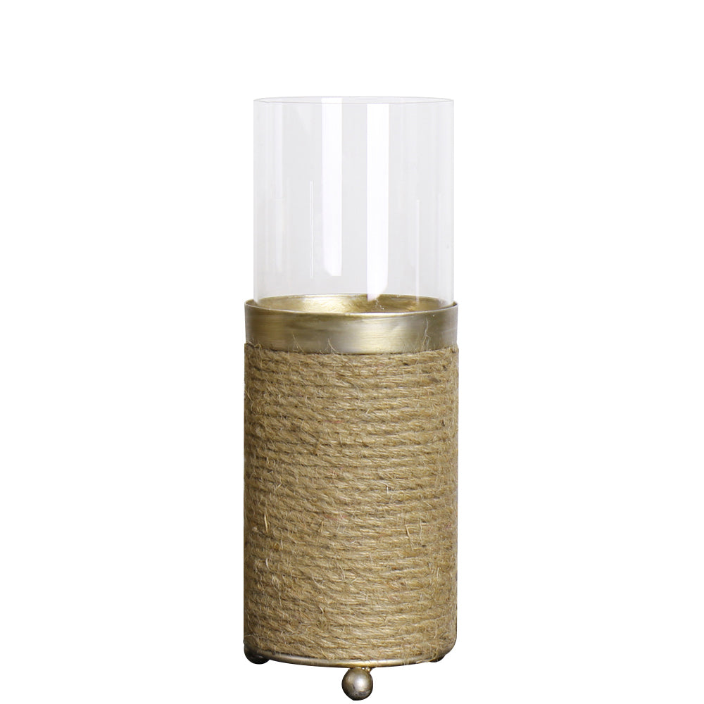 "Lieve" Hurricane Candleholders with Rope