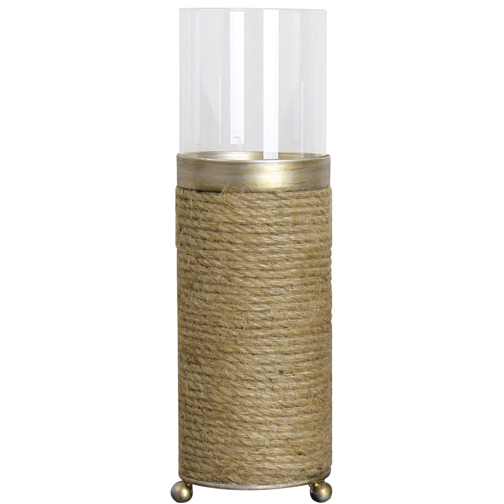 "Lieve" Hurricane Candleholders with Rope