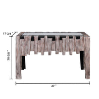 "Fiaba" Beveled Wooden Accent Mirror and Mirrored Glass Top Console Table, Set