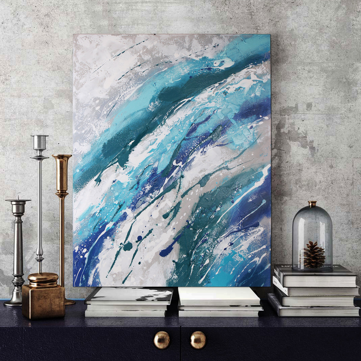 "Into The Deep" Acrylic Painting