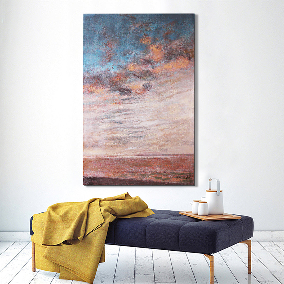 "Sunset Beach" Oil Painting