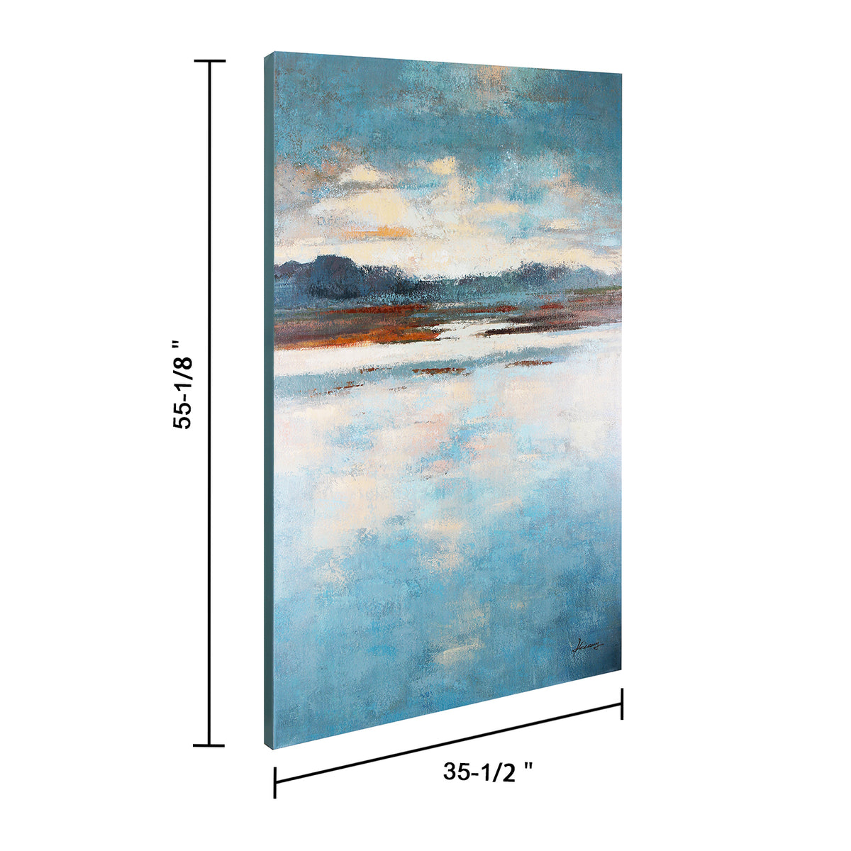 "Jade Lake" Oil Painting