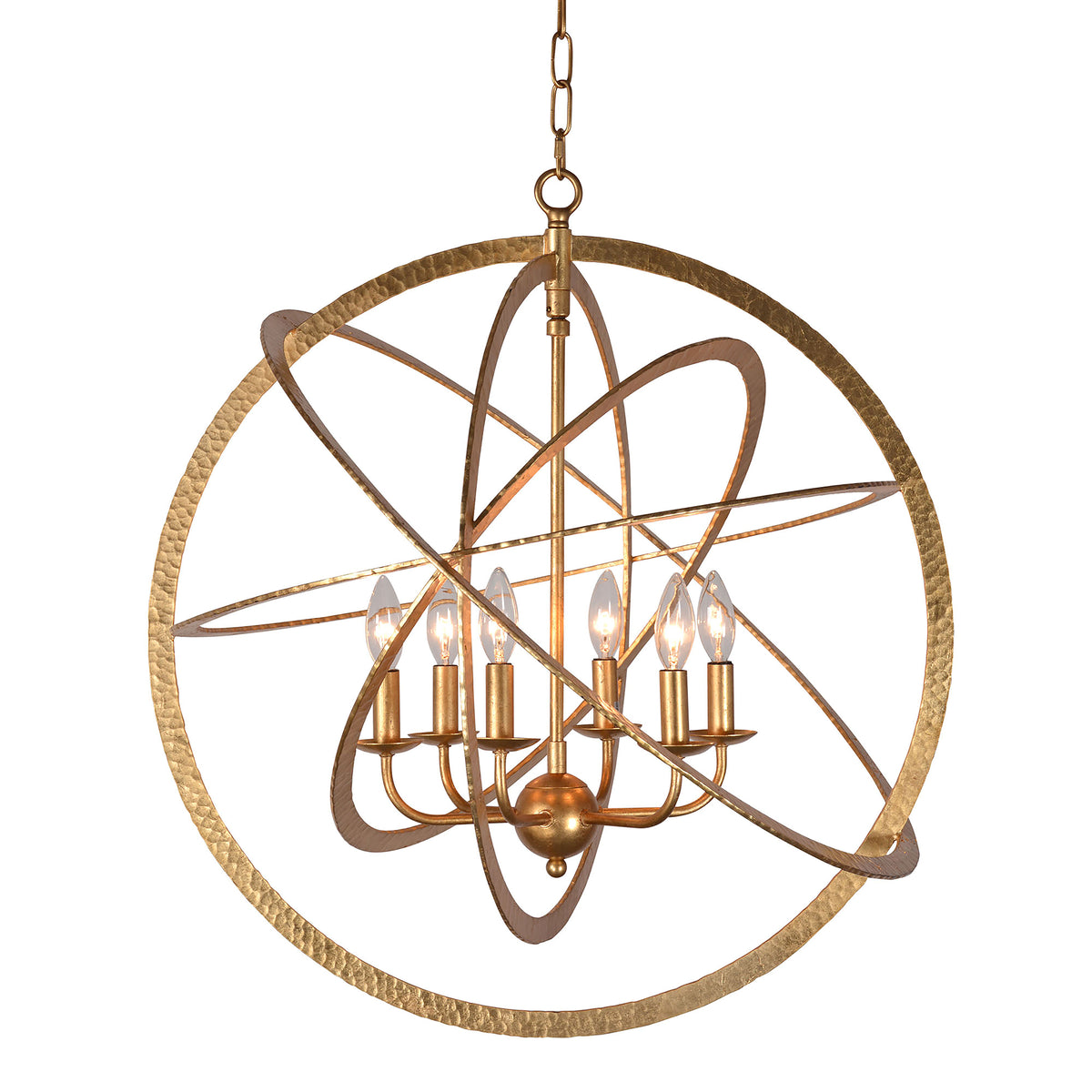 "Atomo" Candle-Style Globe Chandelier