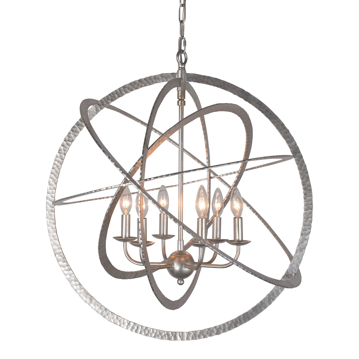 "Atomo" Candle-Style Globe Chandelier