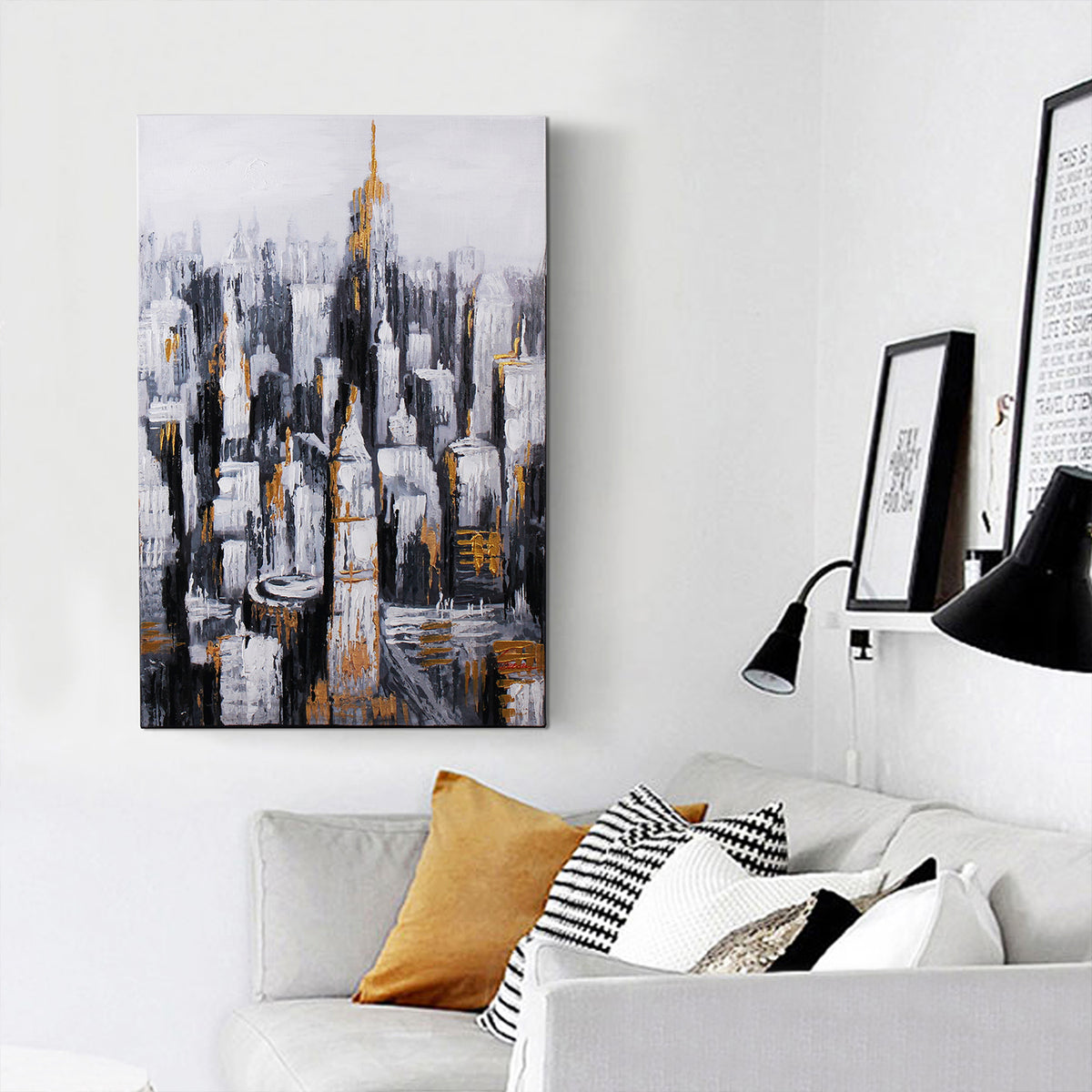"Golden City" Oil Painting