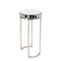 "Argento" Mirrored Round Side/End Tables (Set of 2)