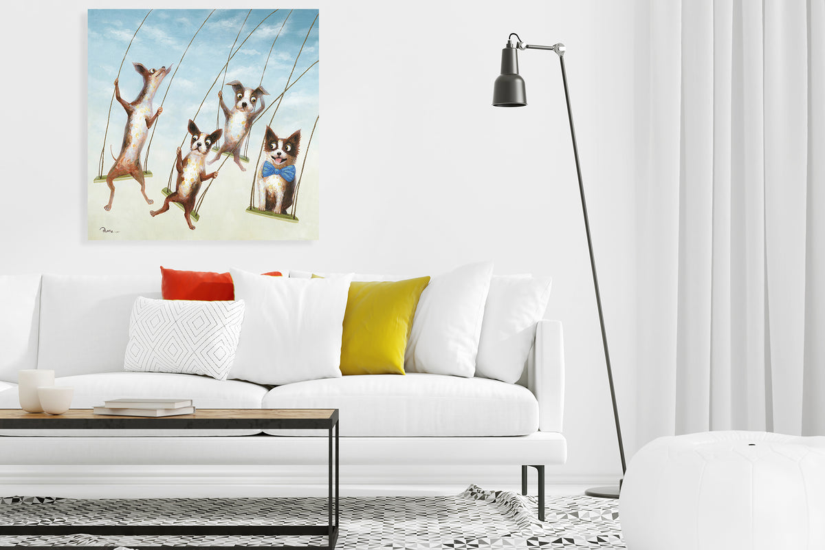 "Swingin' Friends" Oil Painting