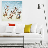 "Swingin' Friends" Oil Painting