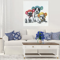 "Kawaii Pups" Oil Painting