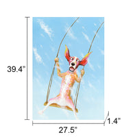 "Swingin' Dog" Oil Painting