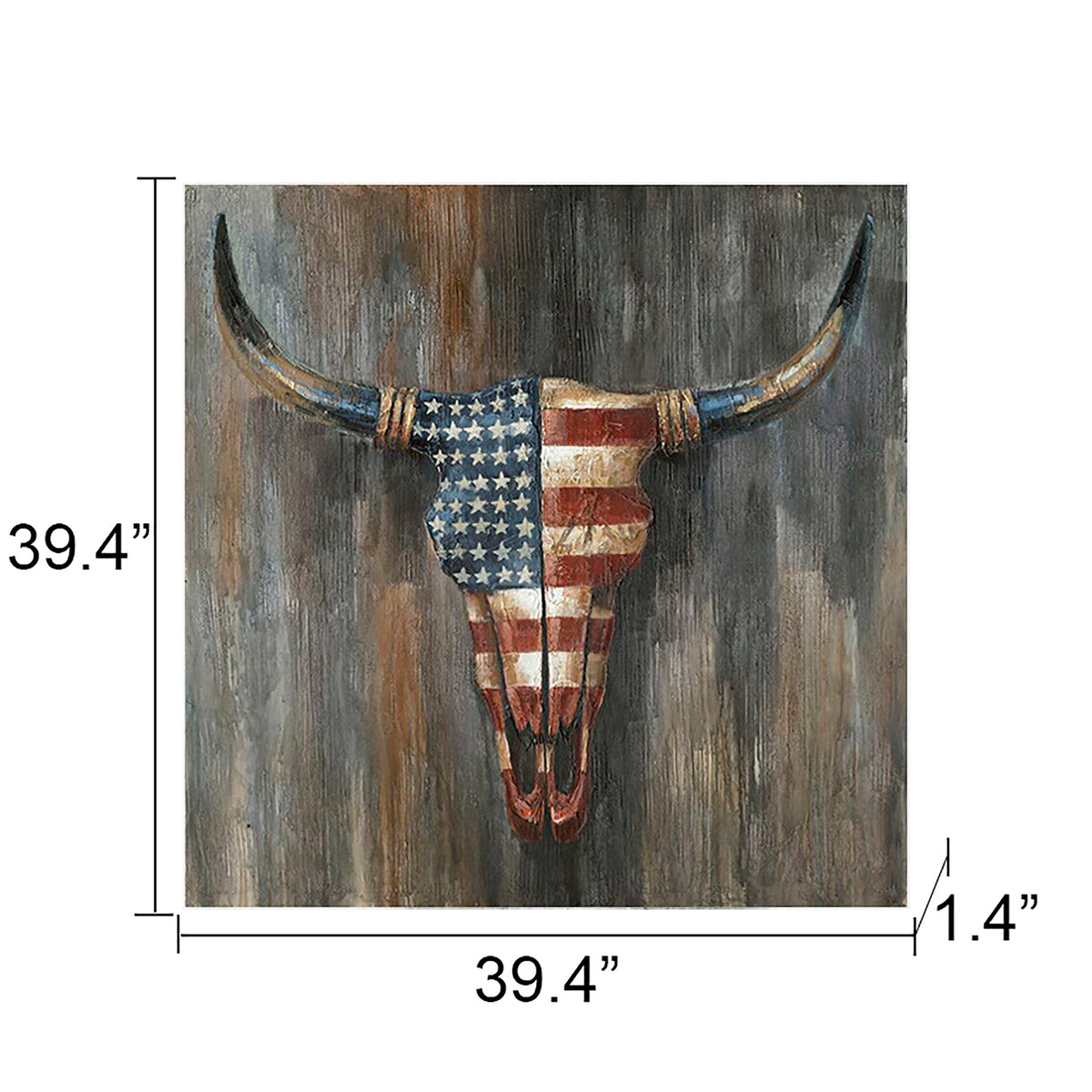 "Patriotic West" Oil Painting