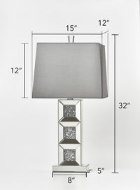 "Akashi" Gemma Squared Base 32" Table Lamp