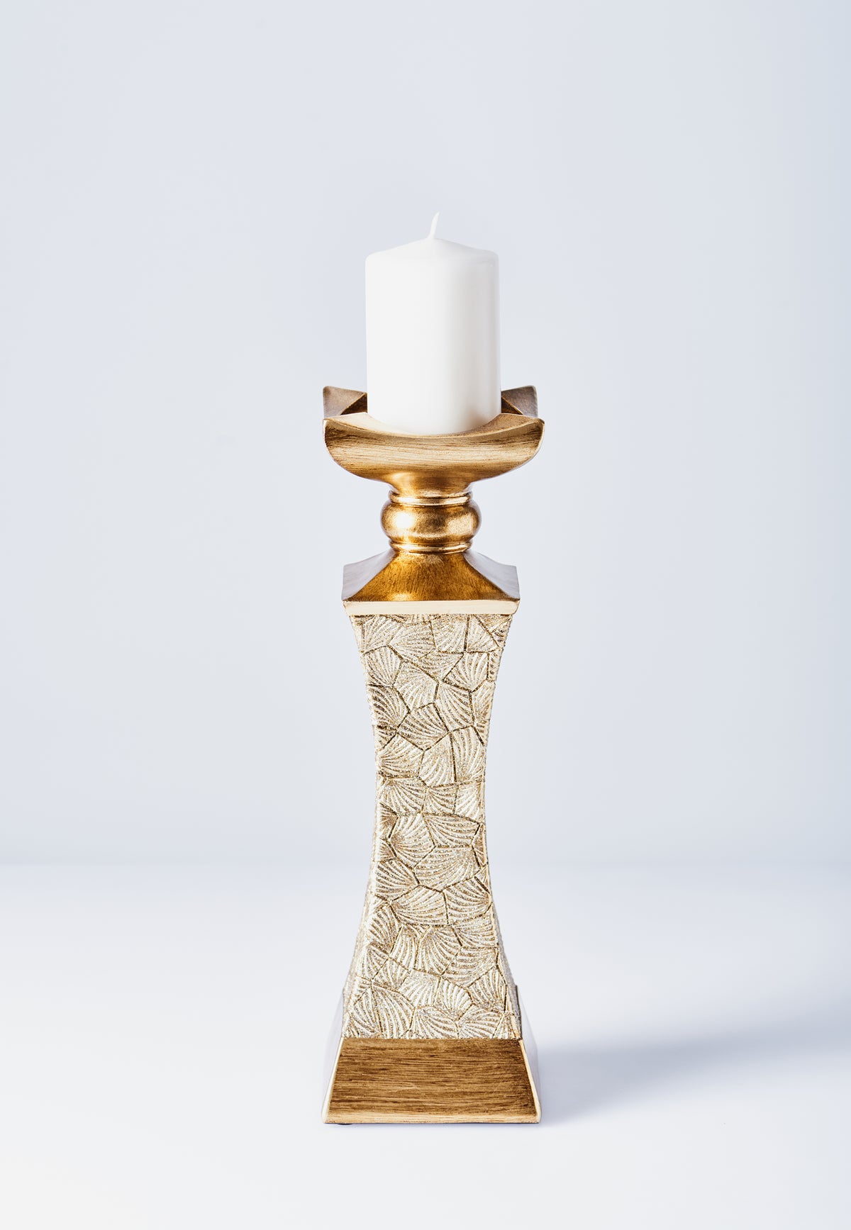 "Lieve" Polyresin Candlestick 3 Piece Set