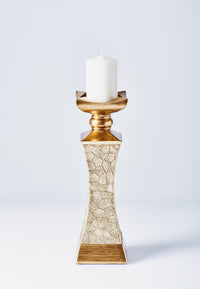 "Lieve" Polyresin Candlestick 3 Piece Set