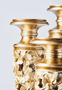 "Lieve" Polyresin Candlestick 3 Piece Set