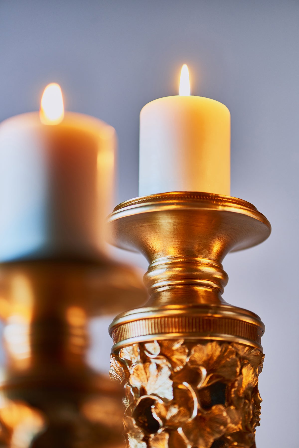 "Lieve" Polyresin Candlestick 3 Piece Set