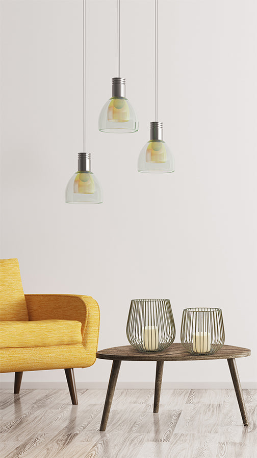 "Lieve" Metal Basket Candle Holders