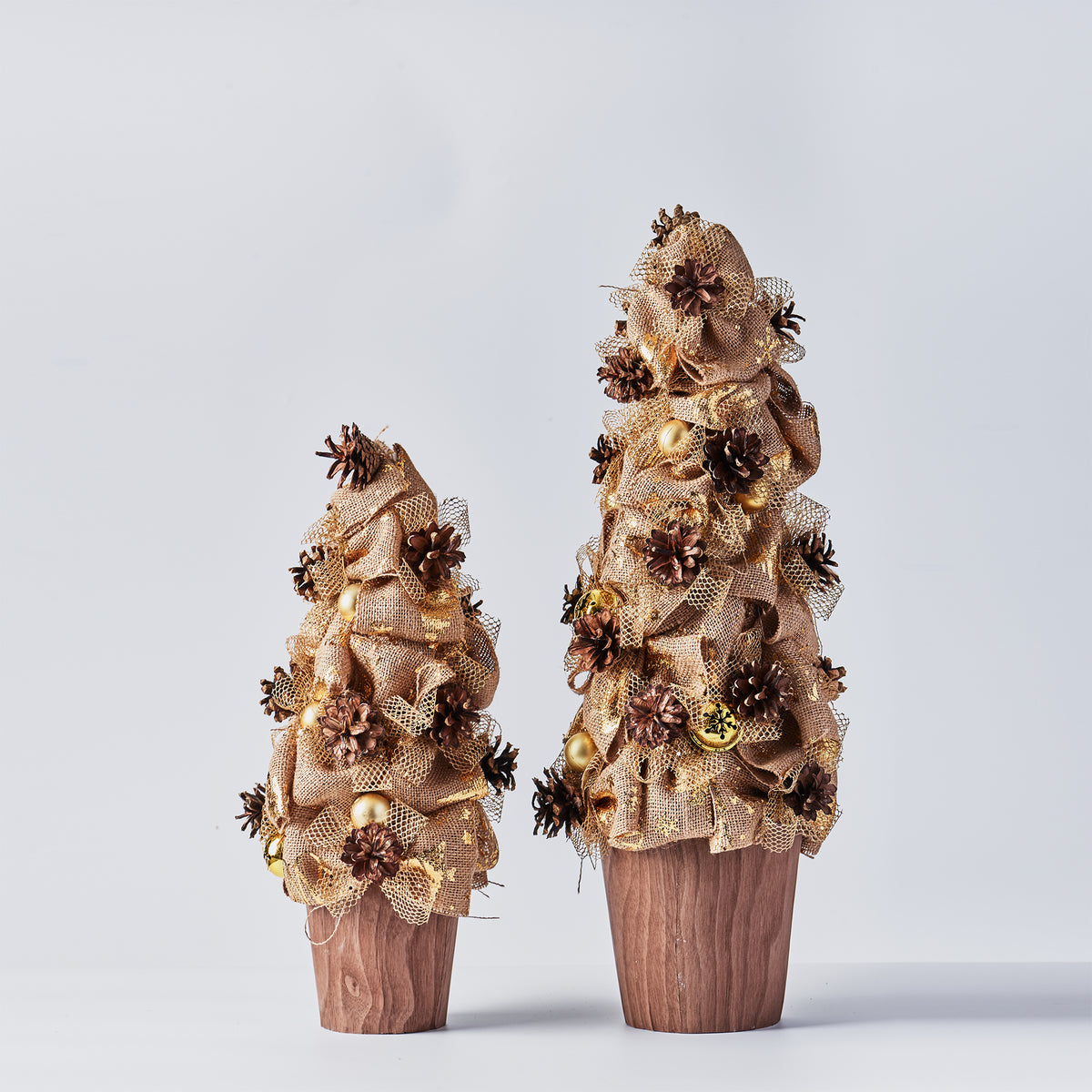 Handcrafted Pinecone Tree with Bells