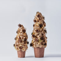 Handcrafted Pinecone Tree with Bells