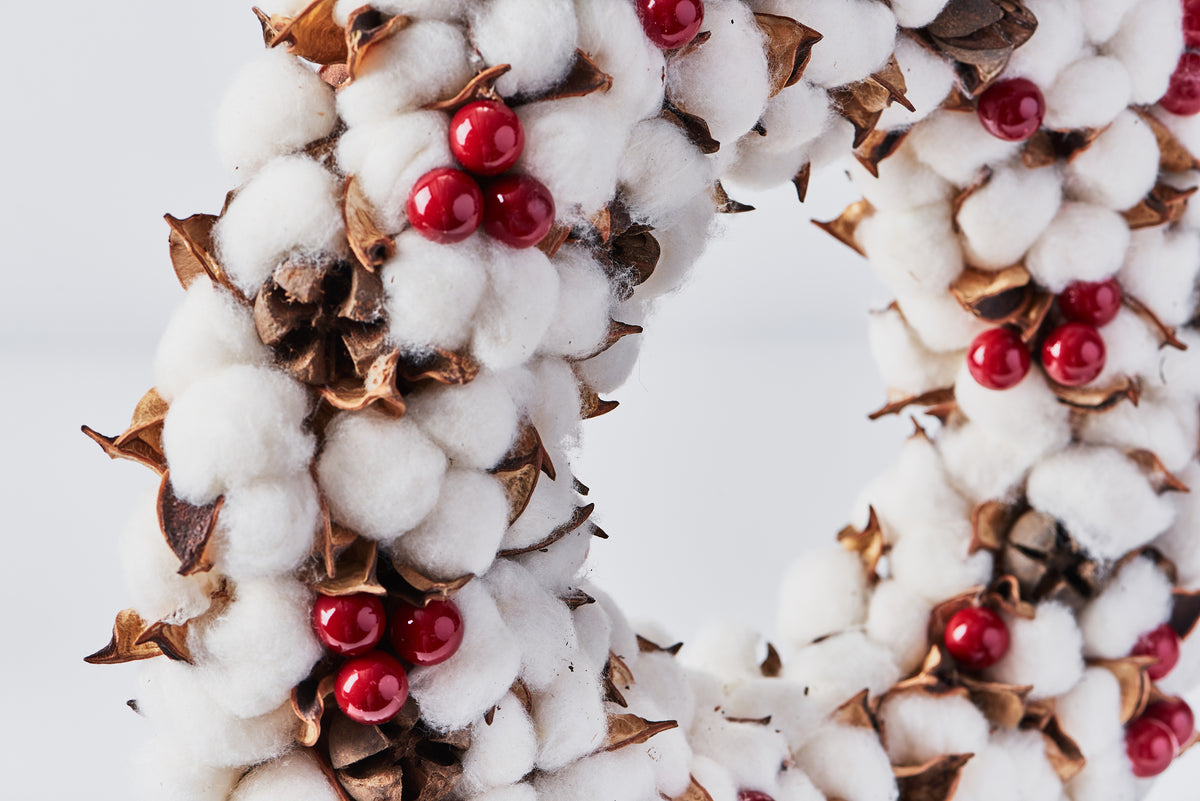 Handcrafted Cotton Wreath