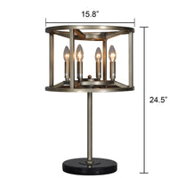 "Reticolo" 4-Bulb Candle-Style Table Lamp