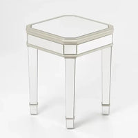 "Argento" Mirrored Square Side/End Table