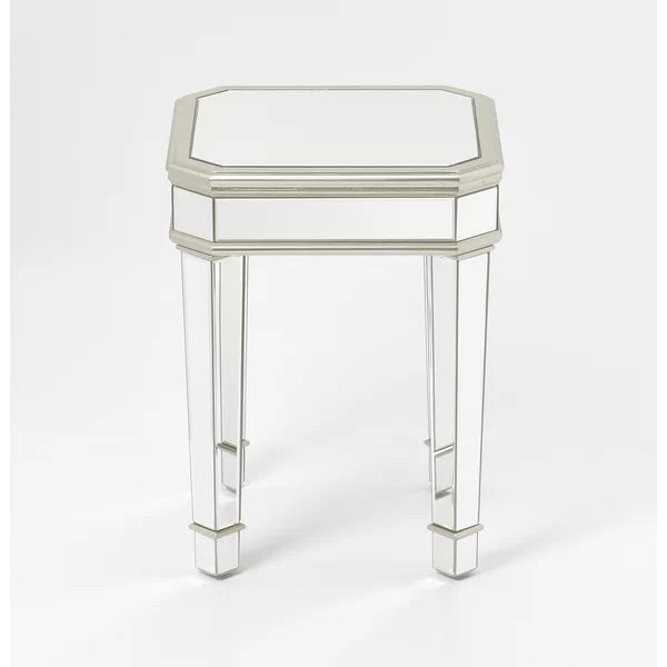 "Argento" Mirrored Square Side/End Table