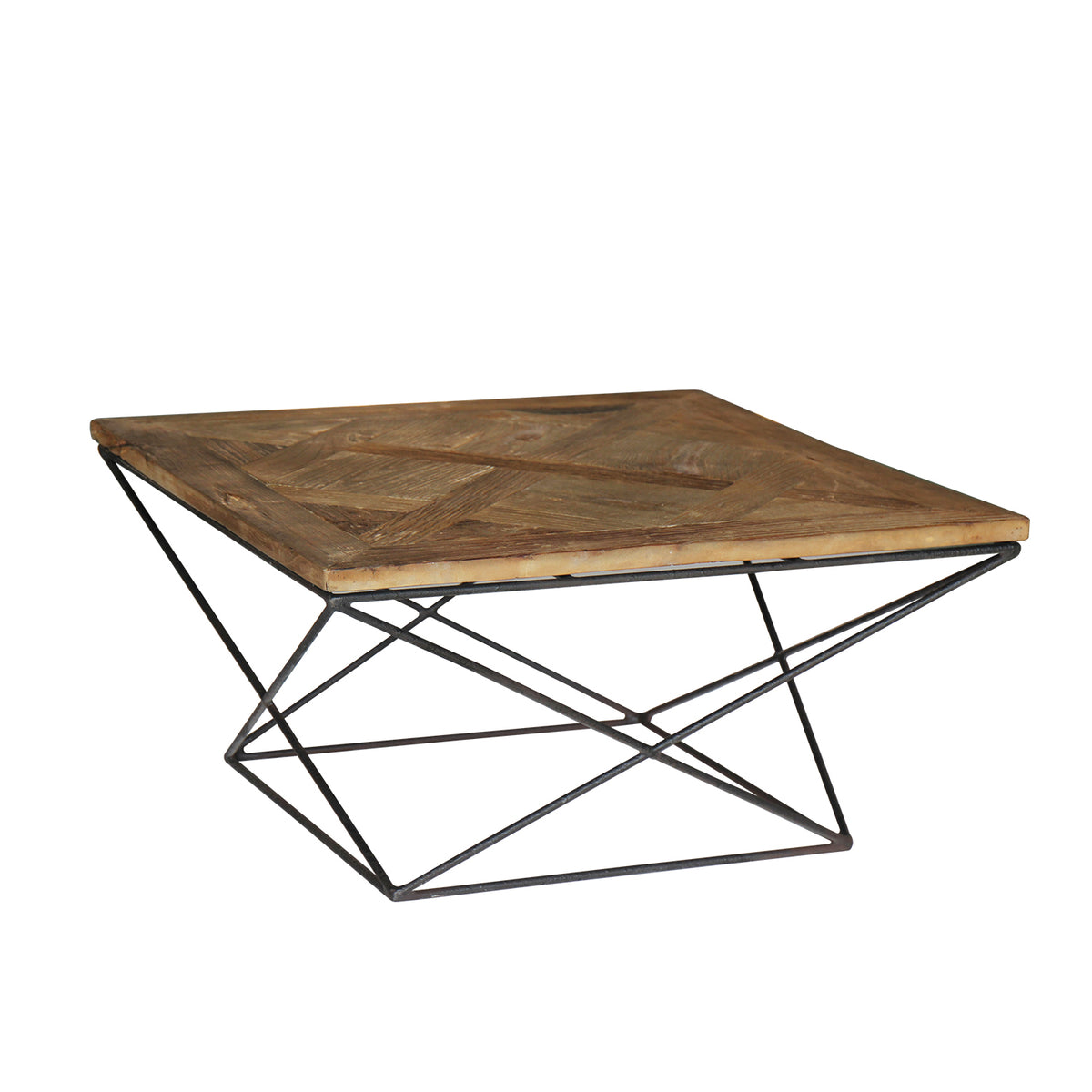 "Torcere" Reclaimed Elm Wood Coffee Table