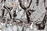 "Cascata III" 21-Bulb Candle-Style Chandelier with Crystals