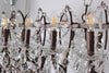 "Cascata III" 21-Bulb Candle-Style Chandelier with Crystals
