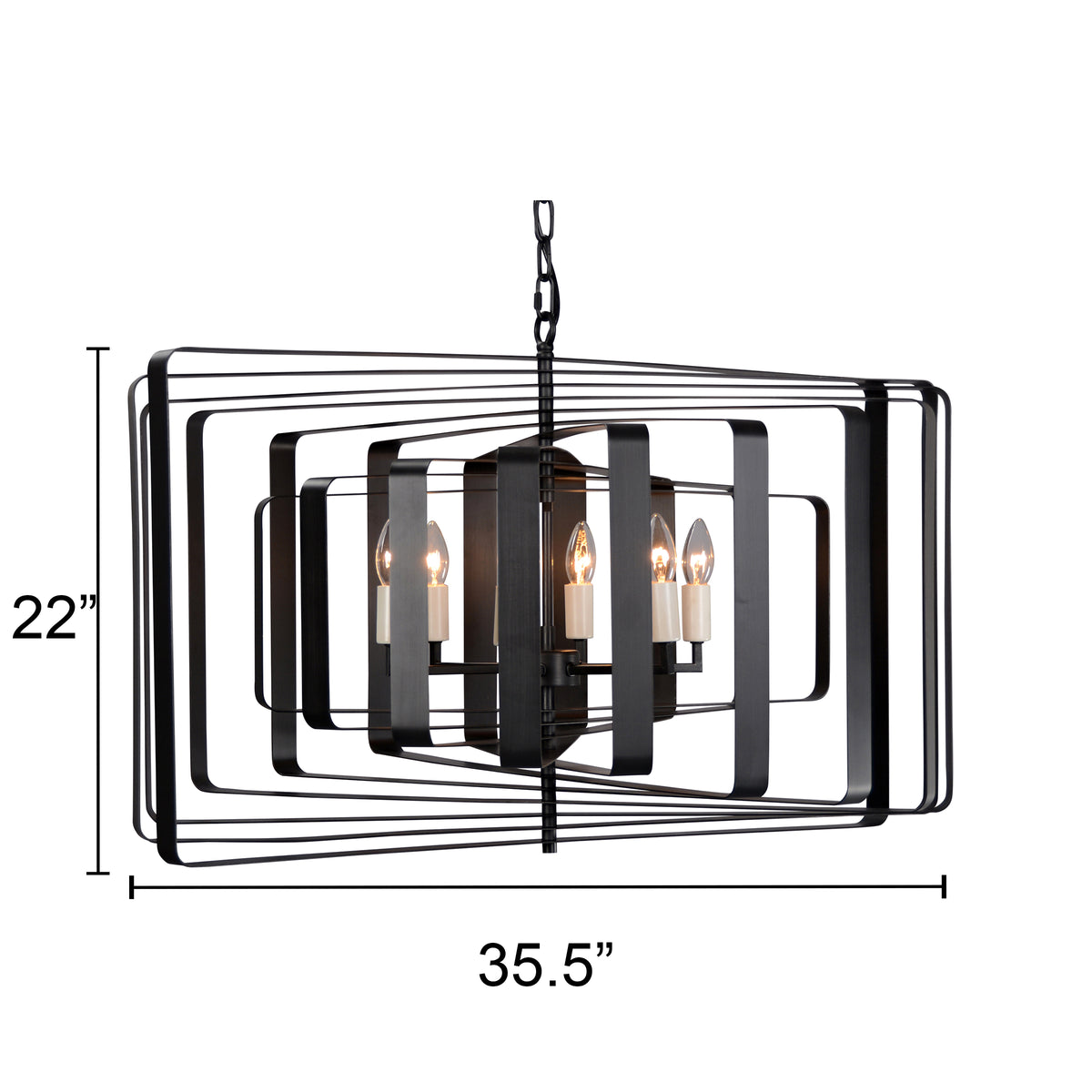 "Torcia III" Candle-Syle Chandelier