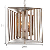 "Torcia II" 6-Light Candle-Syle Chandelier (Wood White)
