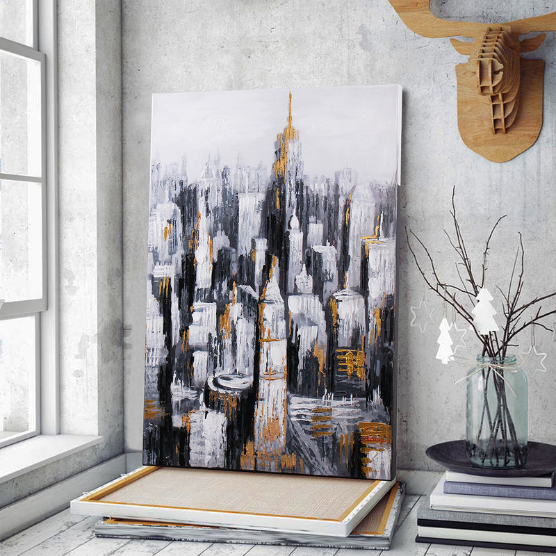 "Golden City" Oil Painting