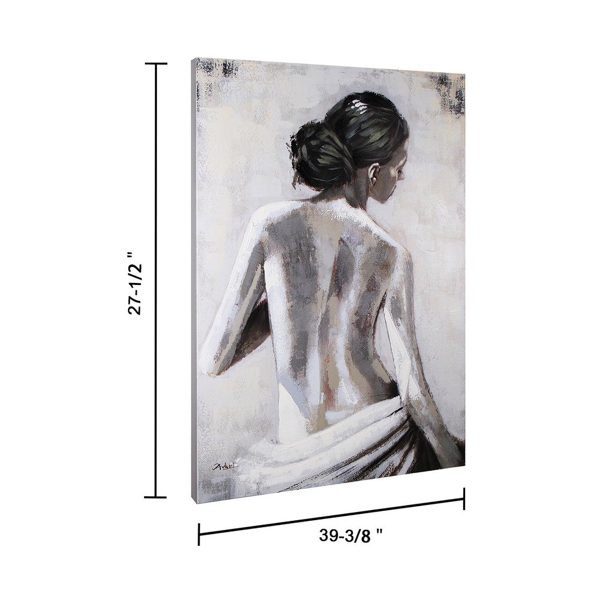 "View of Her Back" Oil Painting