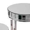 "Argento" Mirrored Round Side/End Tables (Set of 2)