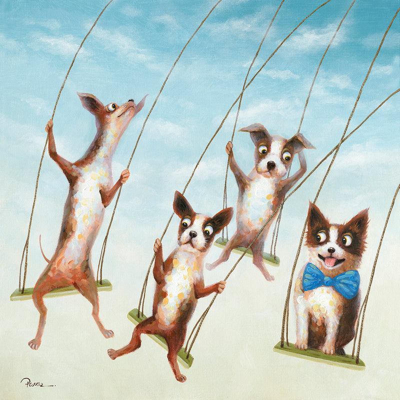 "Swingin' Friends" Oil Painting