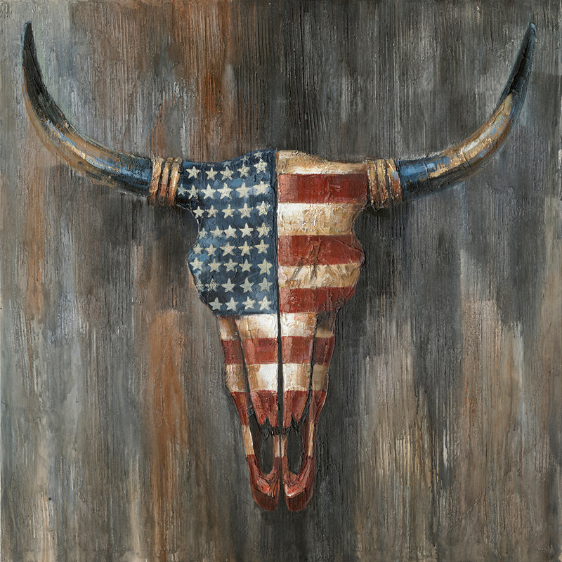 "Patriotic West" Oil Painting