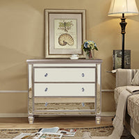 "Argento" Mirrored 3-Drawer Accent Dresser