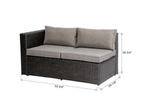 Baner Garden PE Wicker Sectional Sofa Patio Set