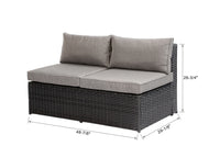 Baner Garden PE Wicker Sectional Sofa Patio Set