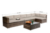 Baner Garden “Nat” PE Wicker Sectional Sofa Patio Set