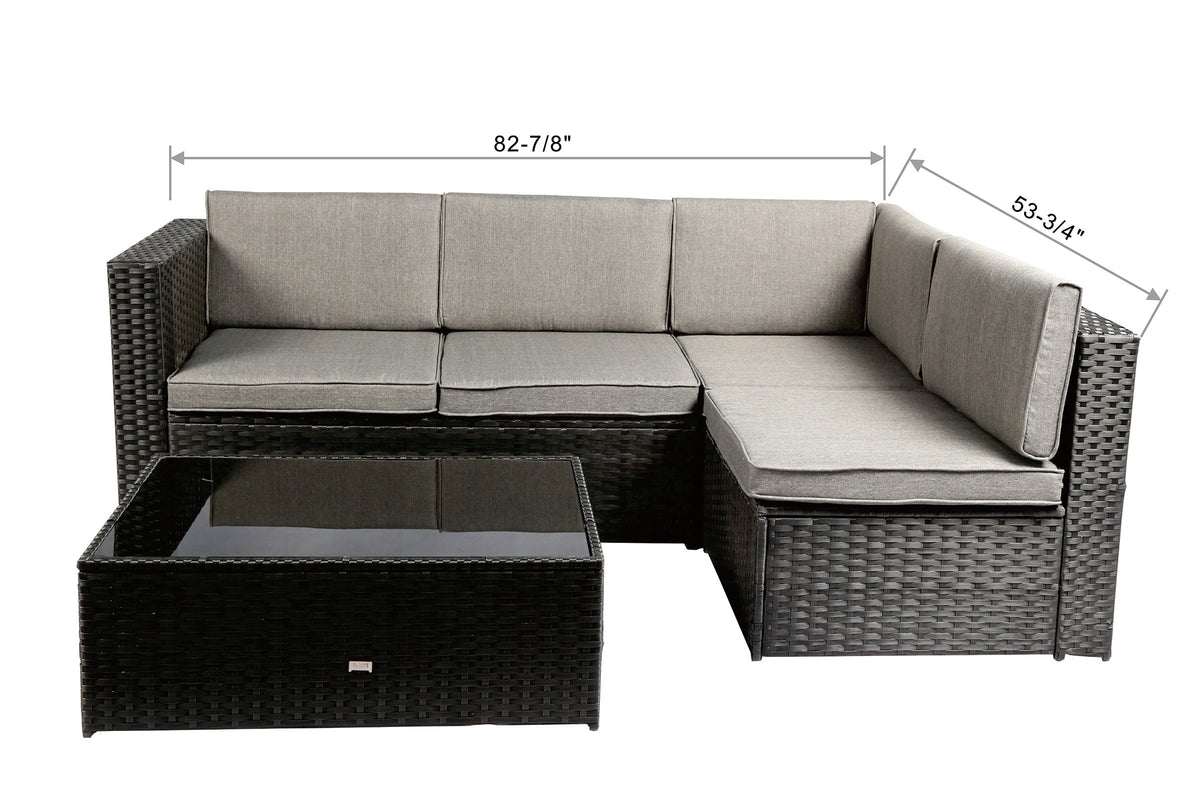 Baner Garden ?????Nat????? PE Wicker Patio Set