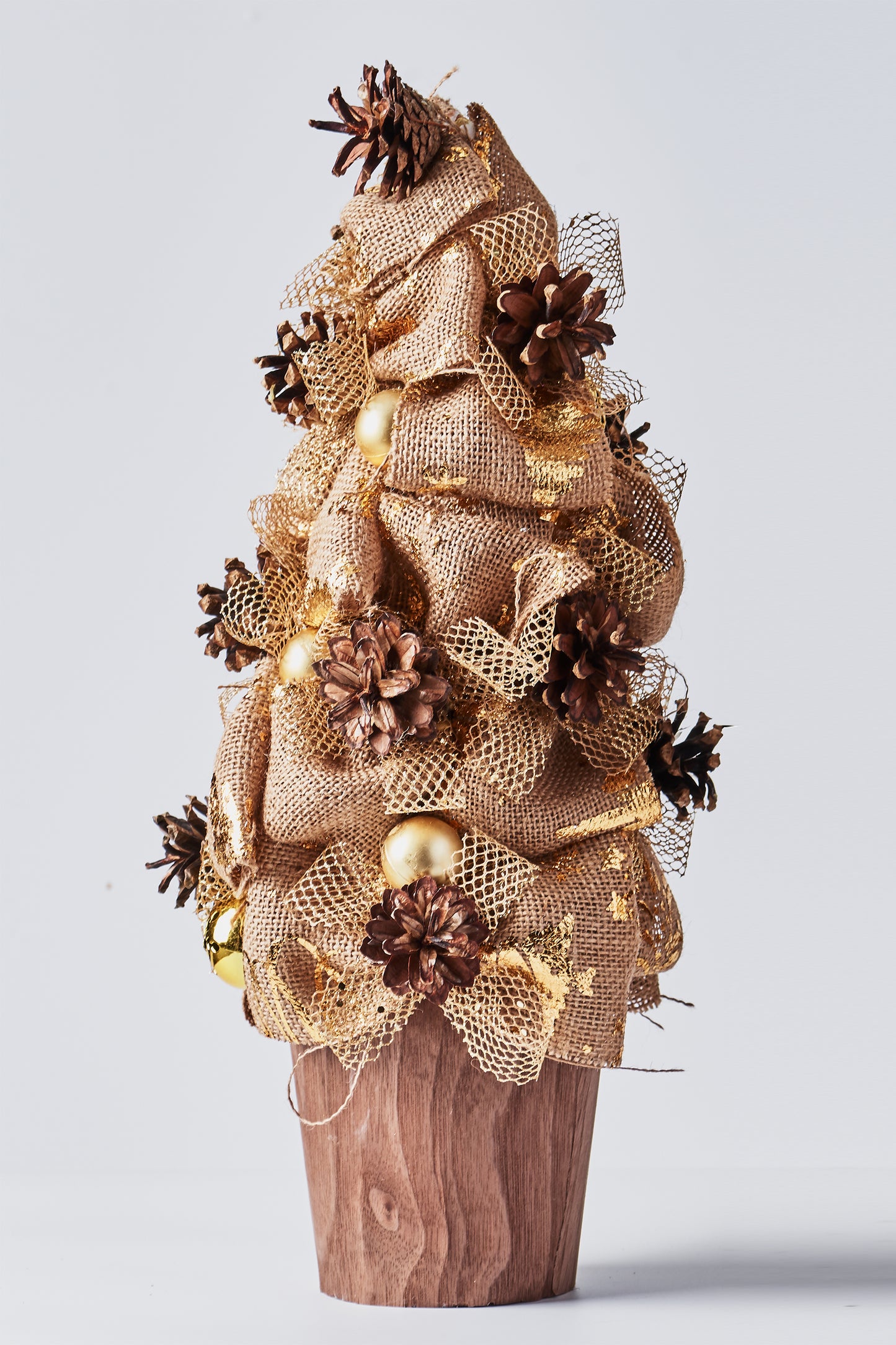 Handcrafted Pinecone Tree with Bells