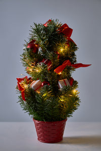 Tabletop Christmas Tree with LED Light and Ornaments