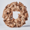 Handcrafted Wreath with Pinecones and Burlap